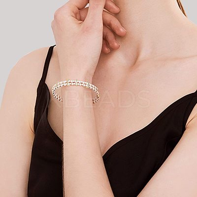 6Pcs Brass Peanut Enhancer Clasps KK-CA0002-01G-1