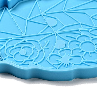 DIY Lion with Flower Cup Mat Silicone Molds LS-DIY-A034-01B-1