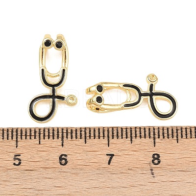 Brass Micro Pave Cubic Zirconia Pendants KK-C248-17G-1