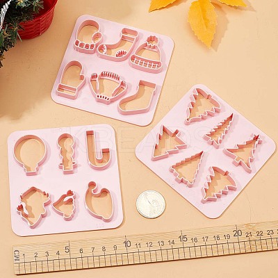 3Pcs 3 Style ABS Plastic Clay Cutters TOOL-GF0003-34-1