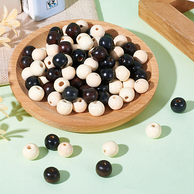 Natural Wood Beads WOOD-CD0001-02-1