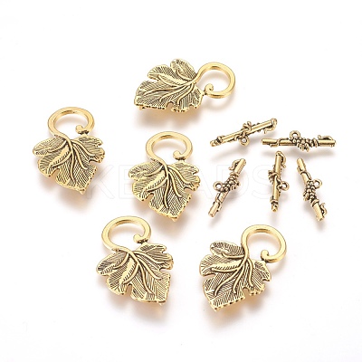 Alloy Toggle Clasps PALLOY-A20005-AG-FF-1
