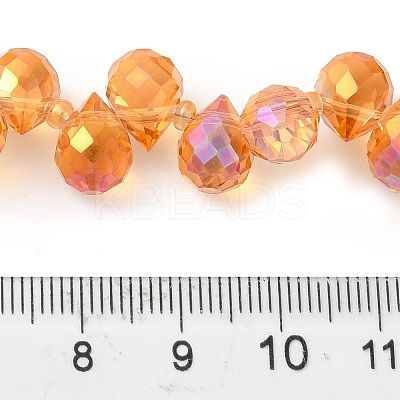 Electroplate Glass Beads Strands EGLA-D030-17M-1