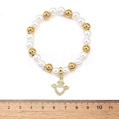 Brass Stretch Bracelets BJEW-C098-04-1
