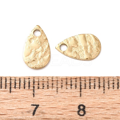 Hammered 304 Stainless Steel Pendants STAS-G385-03G-1