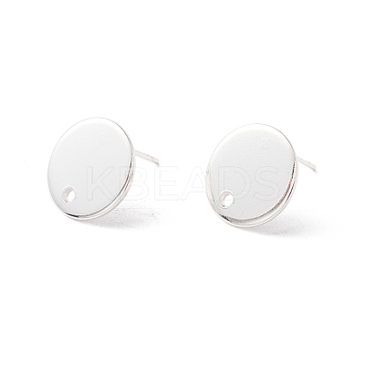 201 Stainless Steel Stud Earring Findings STAS-P308-09B-S-1