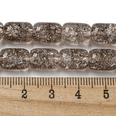 Transparent Crackle Glass Beads Strands GLAA-NH0001-04E-1