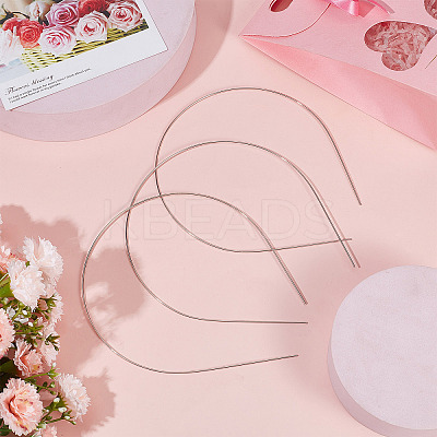 Hair Accessories Iron Hair Band Findings OHAR-GF0001-16-1