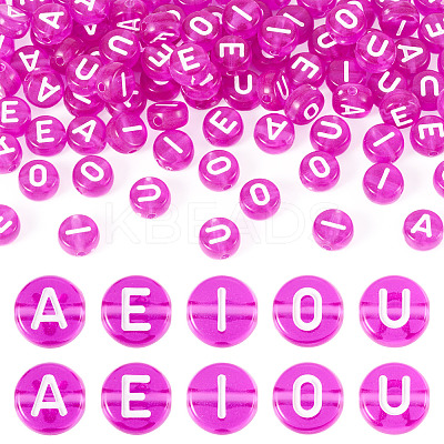 100Pcs 5 Styles Transparent Acrylic Beads OACR-TA0003-48A-1
