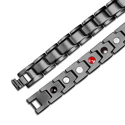 304 Stainless Steel Panther Chain Watch Band Bracelets JB659A-1