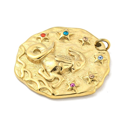 Real 18K Gold Plated PVD Vacuum Plating 304 Stainless Steel Pendants STAS-L278-003G-10-1