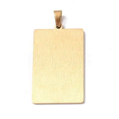 201 Stainless Steel Pendant STAS-B033-01G-08-1