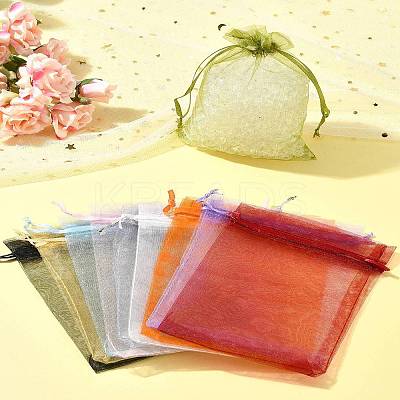Organza Bags Jewellery Storage Pouches Wedding Favour Party Mesh Drawstring Gift OP-FS0001-04C-1