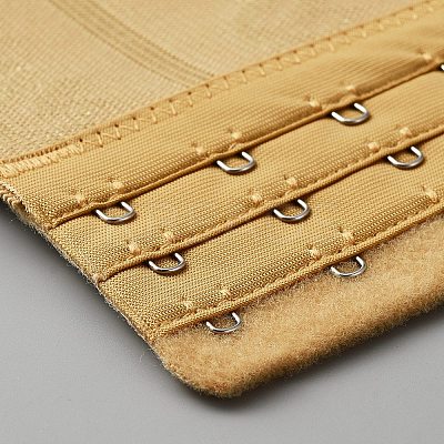 Polyester Women's 3 Rows x 15 Hooks Longline Corset Bra Extender FIND-WH0111-217A-1