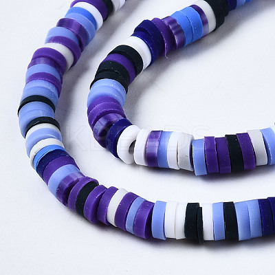 Handmade Polymer Clay Beads Strands CLAY-N008-010-H48-1