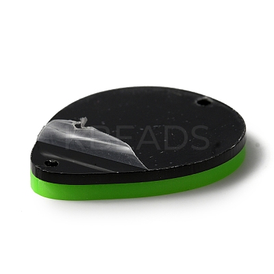 Opaque Acylic Connector Charms SACR-WH0006-21D-1