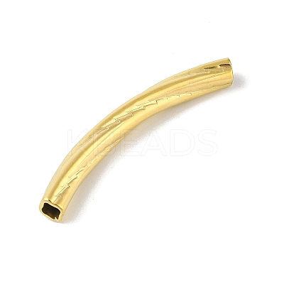 304 Stainless Steel Curved Tube Beads LS-STAS-M071-03D-G-1