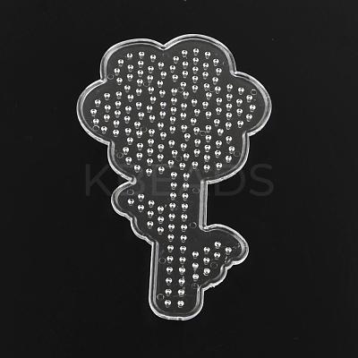 Flower ABC Plastic Pegboards used for 5x5mm DIY Fuse Beads X-DIY-Q009-17-1