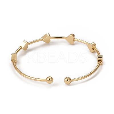 Rack Plating Brass Cuff Bangles BJEW-E071-09G-1
