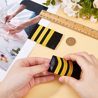 Polyester Pilot Epaulettes DIY-WH0248-730B-1