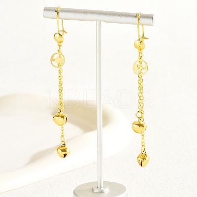 Fashionable Brass Ball Pendant Tassel Hoop Earrings DH2211-1