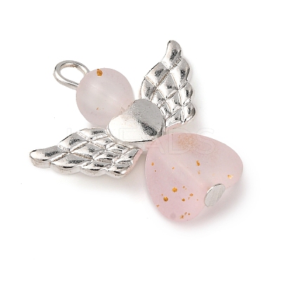 Frosted Transparent Acrylic Pendants PALLOY-JF04203-02-1