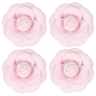 4Pcs Cloth Art Camelia Brooch Pins JEWB-CN0001-03E-1
