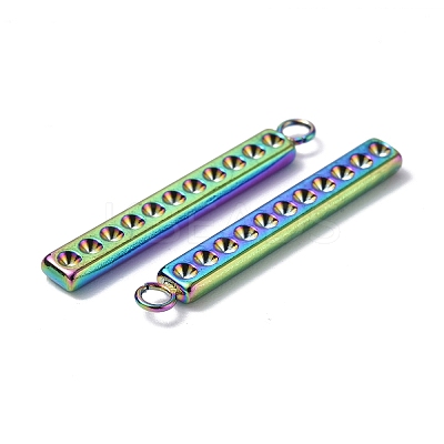 Ion Plating(IP) 304 Stainless Steel Pendant Cabochon Settings STAS-C066-15M-1