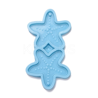 Starfish Shape Pendant Silicone Molds DIY-M034-08-1