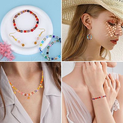 2 Bags Imitation Artificial Crystal Glass Beads GLAA-SZ0001-95A-05-1