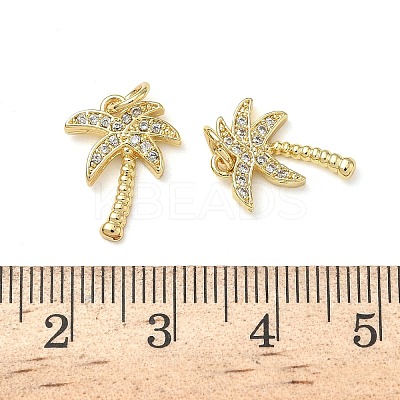 Brass Micro Pave Cubic Zirconia Pendants ZIRC-K070-38G-1