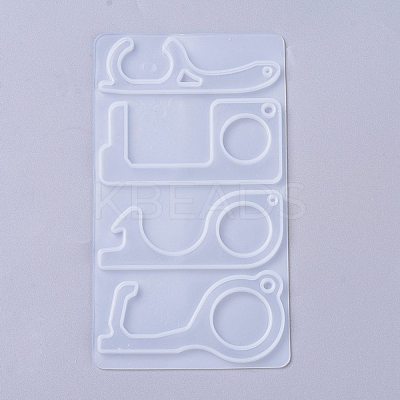 No Touch Door Opener Food Grade Silicone Molds DIY-K025-13-1