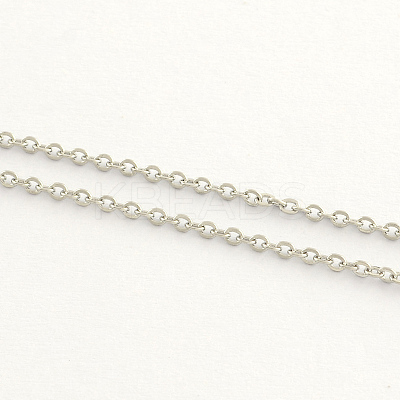 Tarnish Resistant Stainless Steel Cable Chains CHS-Q001-09-1