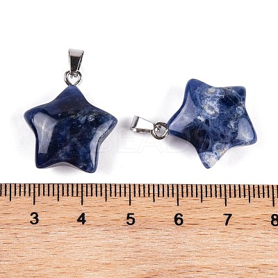 Natural Sodalite Pendants G-Q172-09P-08-1