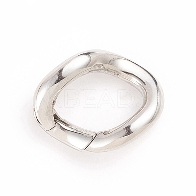 Tarnish Resistant 304 Stainless Steel Spring Gate Rings X-STAS-I133-09P-1