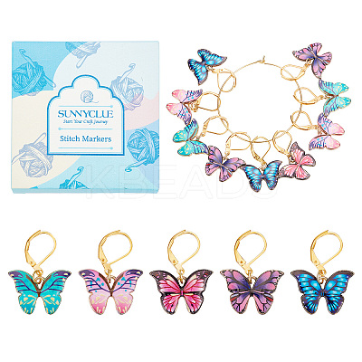 DIY Butterfly Pendant Decoration Making Kit DIY-SC0021-26-1