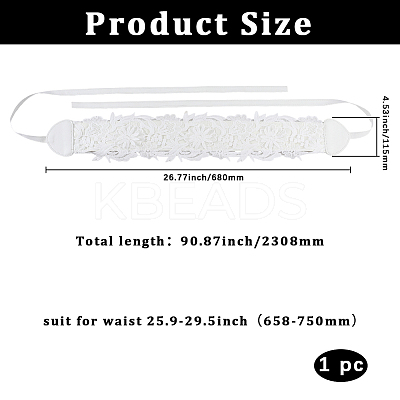 Imitation Leather Wide Chain Belt AJEW-WH20022-83B-1
