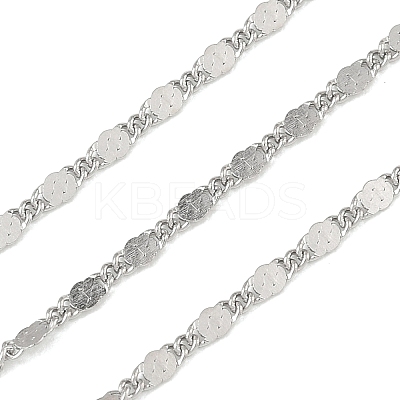 304 Stainless Steel Twisted Figaro Chains CHS-G052-01P-1
