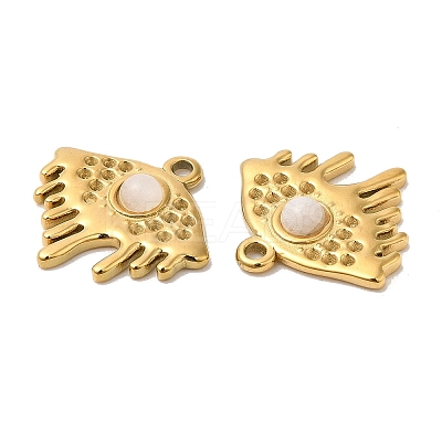 Ion Plating(IP) 316 Stainless Steel Melting Eye Pendant Rhinestone Settings STAS-K258-32G-1