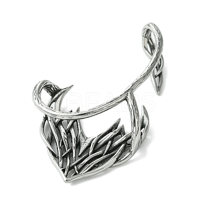 316 Surgical Stainless Steel Cuff Earrings EJEW-E300-05AS-02-1