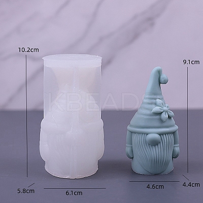 Gnome DIY Food Grade Silicone Statue Candle Molds PW-WG40941-03-1