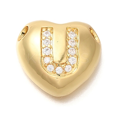 Rack Plating Brass Micro Pave Cubic Zirconia Pendants KK-I722-04G-U-1