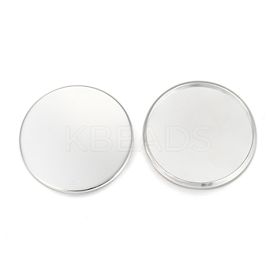 304 Stainless Steel Plain Edge Bezel Cups STAS-E460-10S-25MM-1
