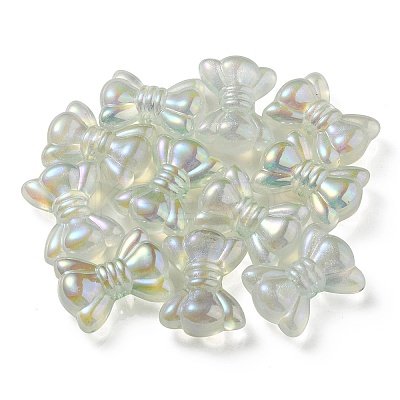 UV Plating Luminous Transparent Acrylic Beads OACR-P010-08A-1