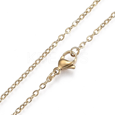 PVD Vacuum Plating 201 Stainless Steel Pendant Necklaces NJEW-H208-02G-1