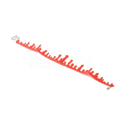 Plastic Blood Choker Necklace for Women LS-NJEW-K245-026B-1