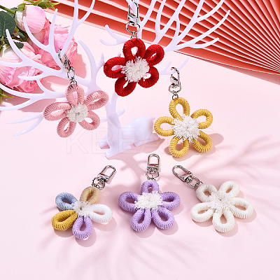 Polyester Pendant Decorations HJEW-YW00127-01-1