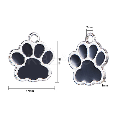 Enamel Pendants PALLOY-CJ0005-01-1