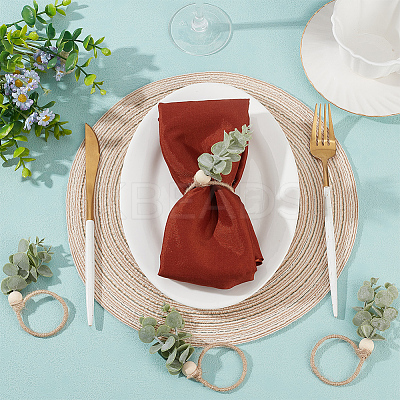 PVC Leaf Napkin Rings AJEW-CP0006-67A-1