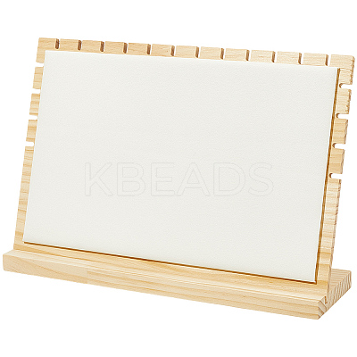 Bamboo Slant Back Necklace Organizer Display Stands NDIS-WH20004-01A-1